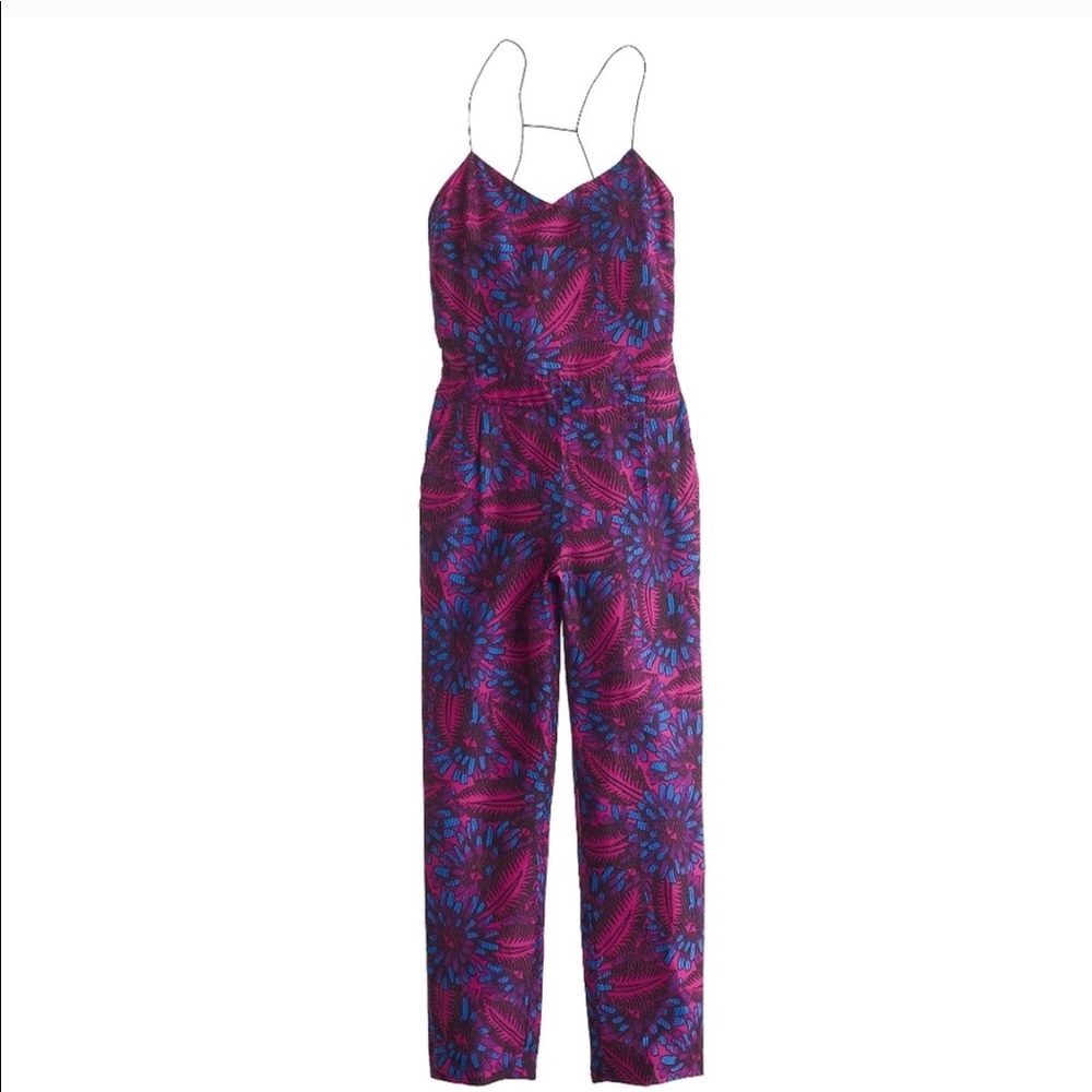 J CREW SILK JUMPSUIT
